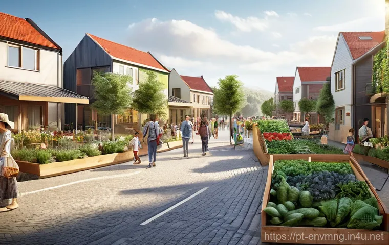 환경경영 이론과 실제 적용의 차이 - **Prompt:** An ultra-modern, brightly lit circular economy facility, showcasing advanced recycling a...