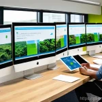 Home 9 환경경영 경력 개발 - **Prompt:** A diverse group of young, enthusiastic professionals, men and women of various ethniciti...