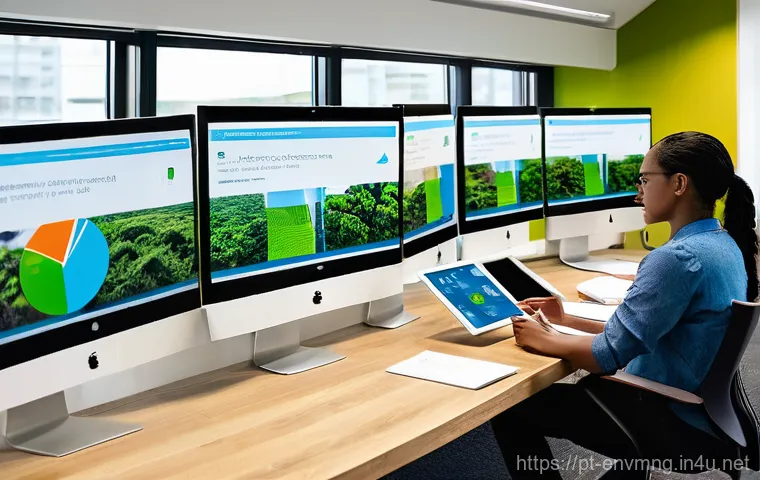 환경경영 경력 개발 - **Prompt:** A diverse group of young, enthusiastic professionals, men and women of various ethniciti...